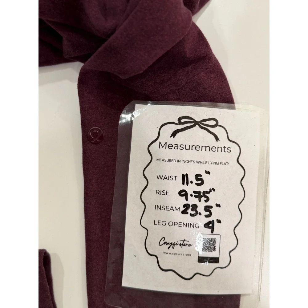 Lululemon Align High-Rise Pant 25 Nulu Leggings Dark Red Plum Heathered Womens
